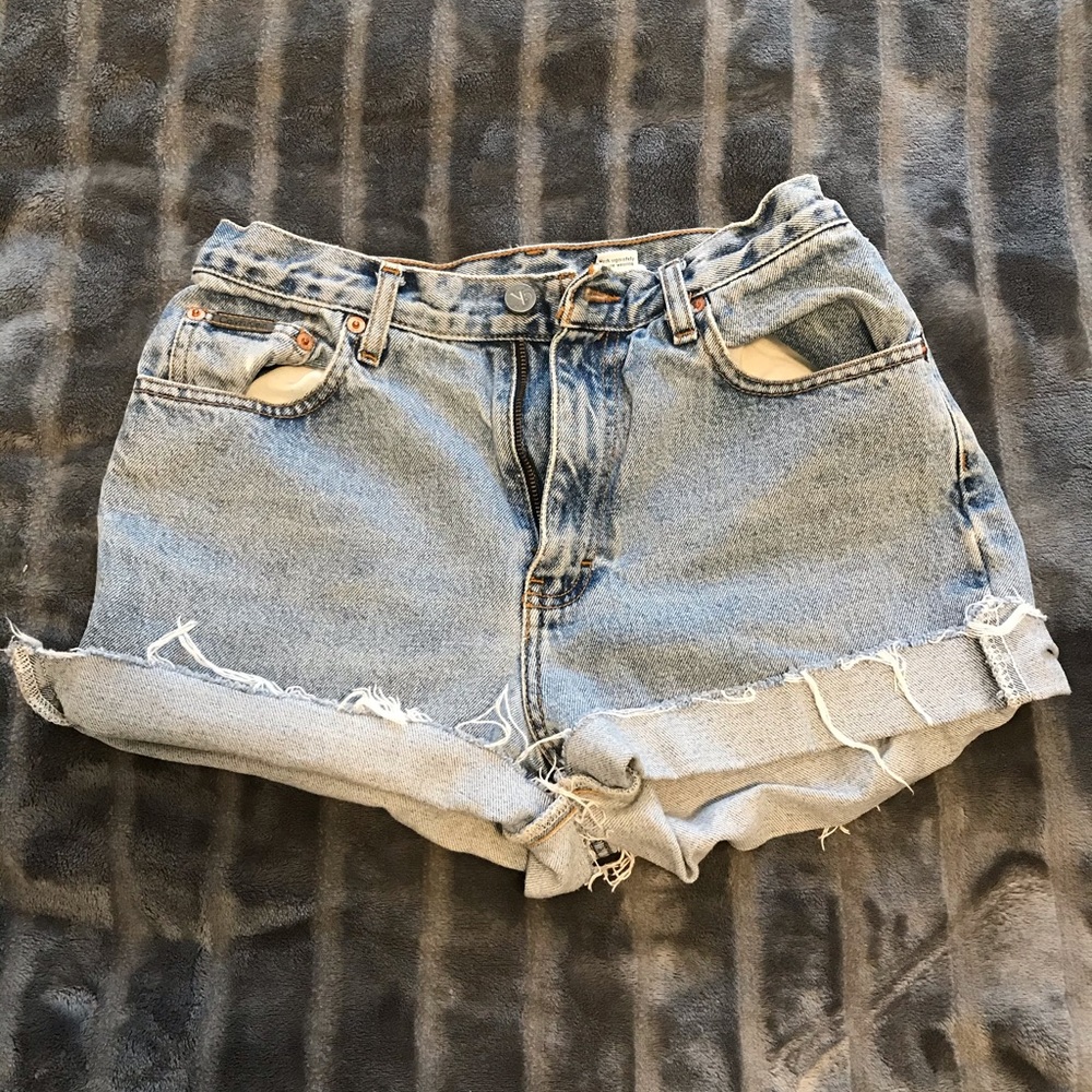 Cutoff Calvin Klein Jean Shorts